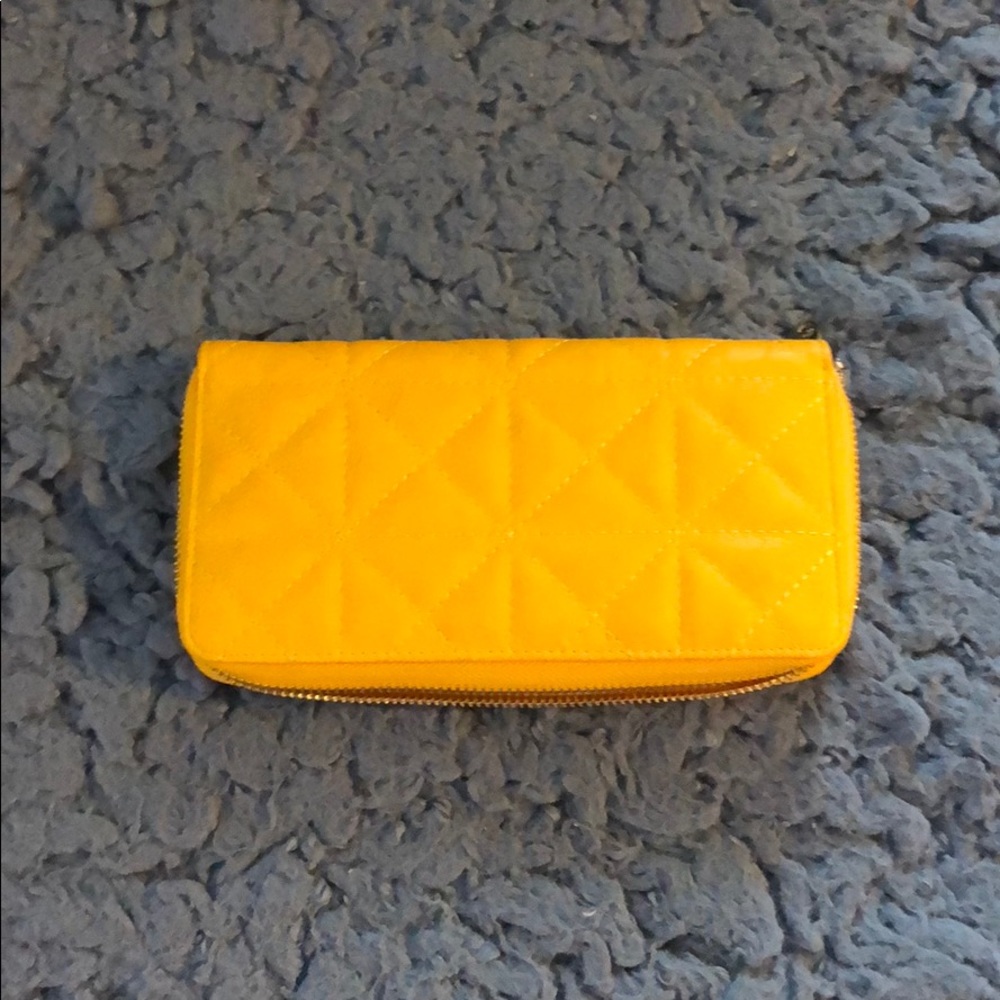 Charming Charlie yellow wallet